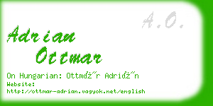 adrian ottmar business card